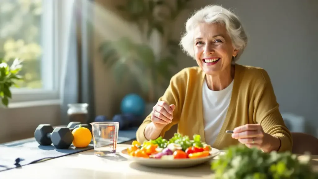 Een vrouw van in de zeventig vertelt hoe ze 30 kilo verloor zonder een streng dieet te volgen.
